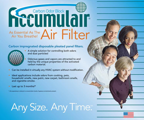 20x20x2 Air Filter Home Carrier Carbon Odor Block