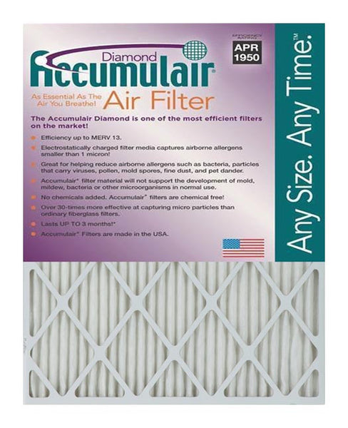 19x27x4 Accumulair Furnace Filter Merv 13