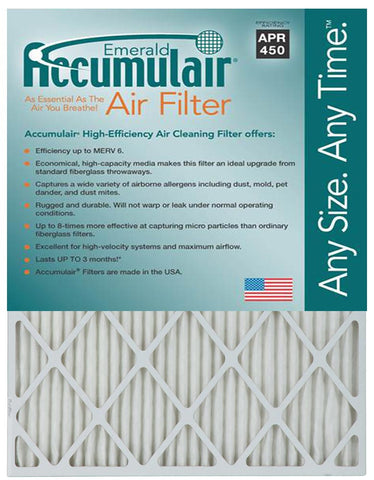 20x23x2 Accumulair Furnace Filter Merv 6